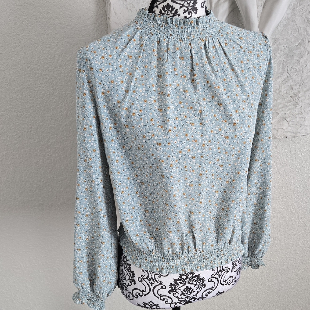 Chic Floral Print Women's Blouse